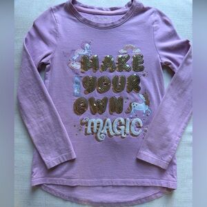 Purple long sleeve shirt size 5-6